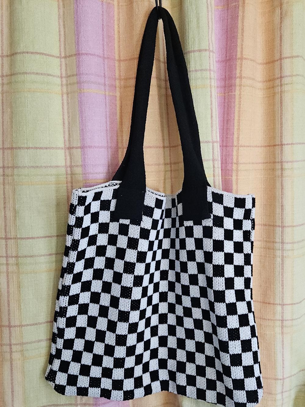 Checkered Tote Bag